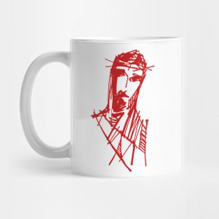 Jesus Christ at his Passion illustration Mug